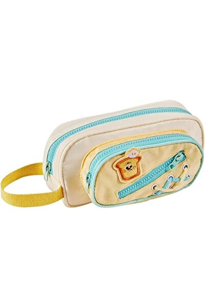 EXCEFORE Pencil Case Organizer, Large capacity Khaki Canvas Pencil Pouch for ...