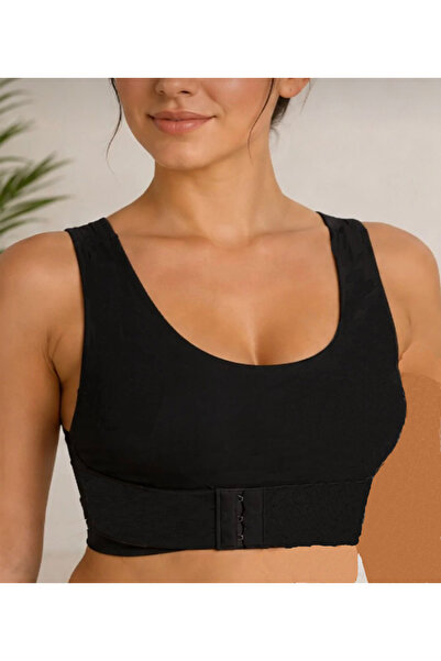 EZRA Seamless Upright Posture Support Bustier Bra - Gathering and Comforting ...