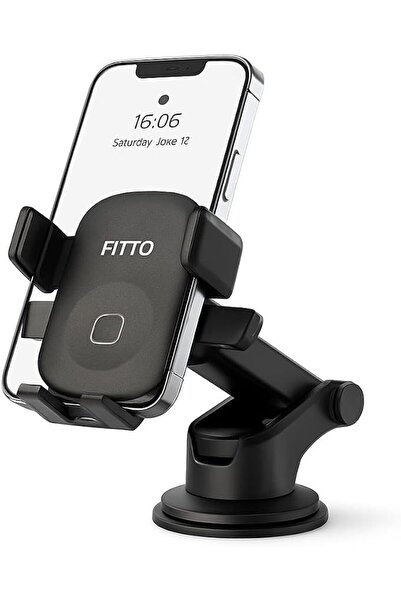 fitto حامل جوال للسيارة بذراع طويل سهل التركيب بضغطة واحدة من فيتو