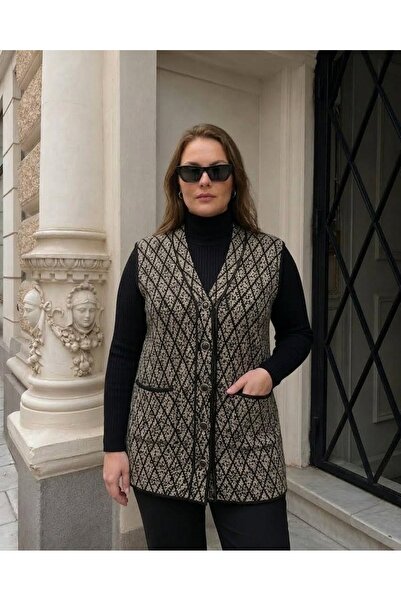 onno style women سترة نسائية كلاسيكية منسوجة من الفولاذ بنمط البقلاوة كارياغدي
