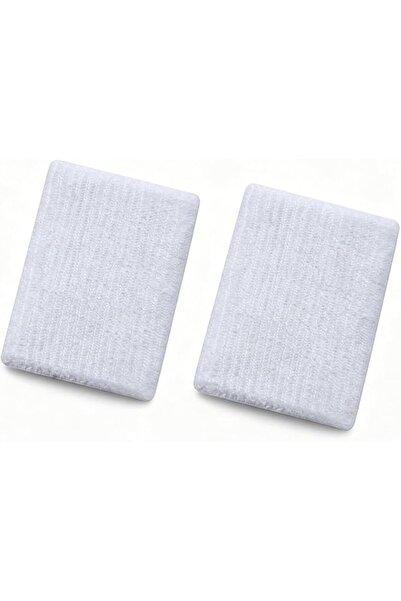 Sweet seven Tubular Wrist Sweatband, White, Quick-Dry, Lightweight, Stretch Fit