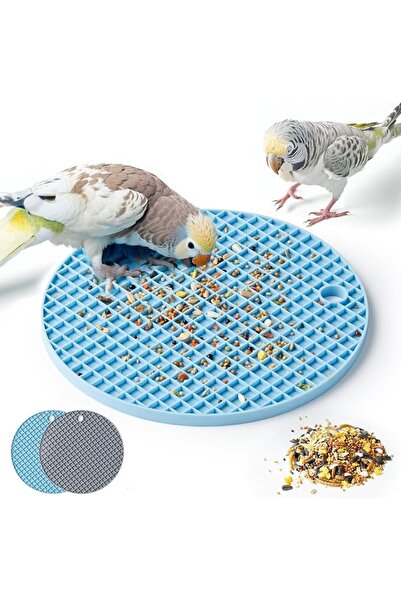 X SPRING Bird Feeder Mats, 2 PCS Enrichment Feeding Mats for Parrots, Fun and...