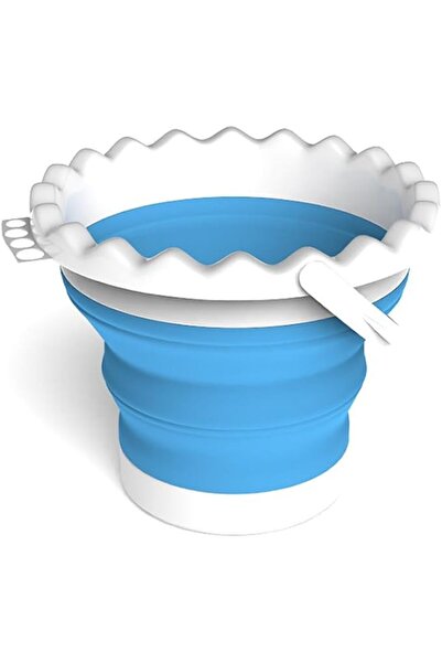 AZONEE Small Plastic Folding Bucket,Portable Cleaning Bucket 0.79 Gallon/3L,P...