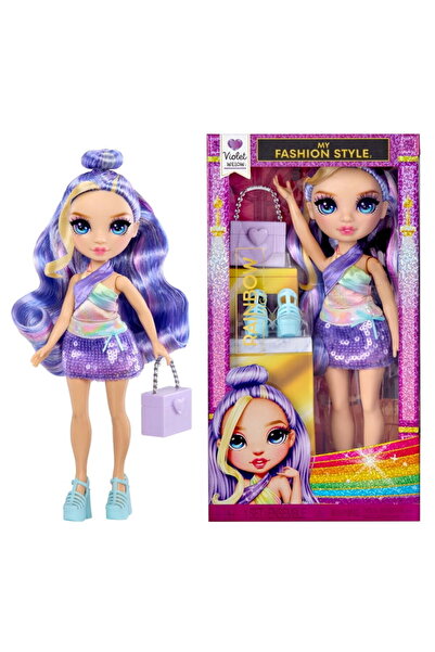 Rainbow High Η κούκλα μόδας Violet Willow με το στυλ μου, μωβ, με αξεσουάρ.