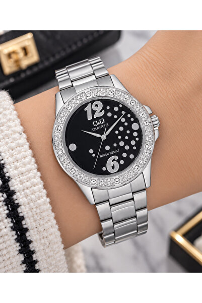 Q&Q Women's Wristwatch with Zircon Stone, Casual and Stylish Combination, Gif...