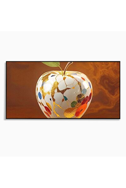 Luxcanva Tablou Canvas Un Fruct de Colectie 140x70 cm cu Rama Negru Un Fruct ...