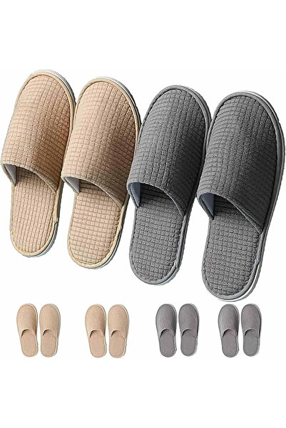 Tazweeq SPA Slippers, 6 Pairs of Disposable Slippers, Polar Fleece Soft Hotel...