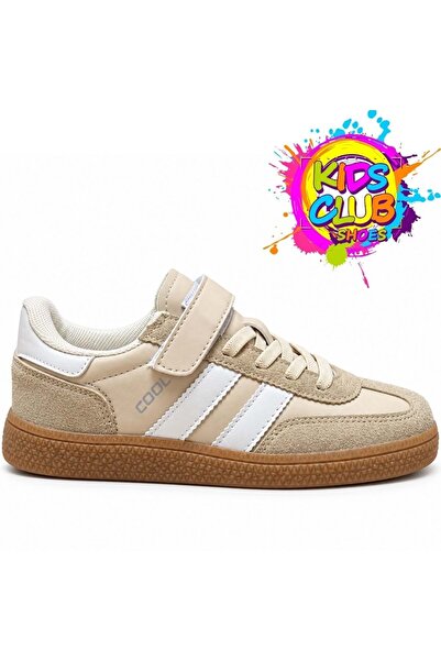 KCMN حذاء رياضي للأطفال من Cool Spit Sneaker باللون البيج