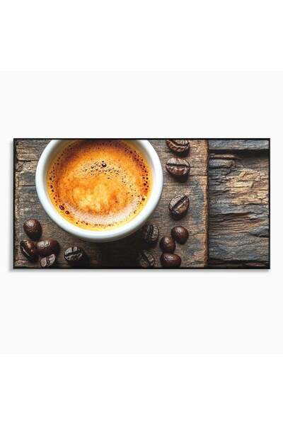 Luxcanva Tablou Canvas Magia Diminetilor 100x50 cm cu Rama Negru Magia Dimine...