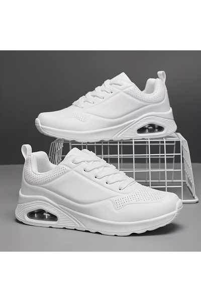 GÜLERSHOES Garantili Orijinal Cilt Mevsimlik Yüksek Taban Unisex Spor Ayakkab...