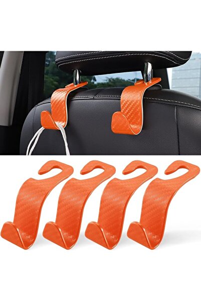 LivTee Car Purse Hook, 4 Pack Universal Auto Seat Headrest Hook Hangers Organ...