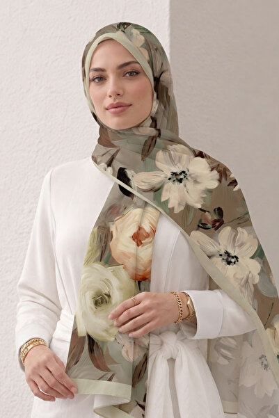 sermoda شال مطبوع عليه زهور من الخيزران 26