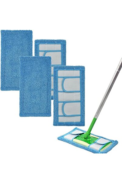 GENERAL 4Pcs Baborich Microfiber Mop Pads, Replacement Mop Pads for Swiffer S...