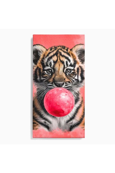 Luxcanva Tablou Canvas Tigrul Poznas 50x100 cm pe Sasiu Lemn Tigrul Poznas Pu...