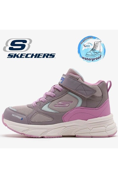 SKECHERS Retro-graph 303482L Waterrproof Kar Botu Ortopedik Işıklı Çocuk Bot ...