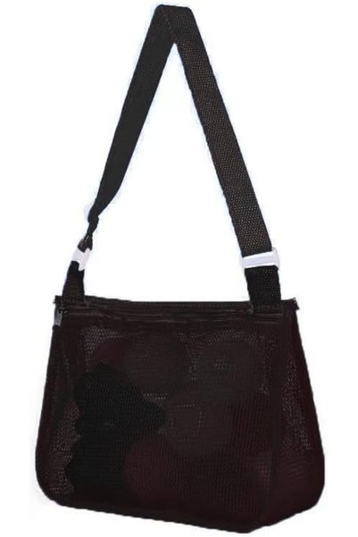 Tazweeq Family Size Mesh Beach Tote Bag with Zipper, Large Capacity Expandabl...