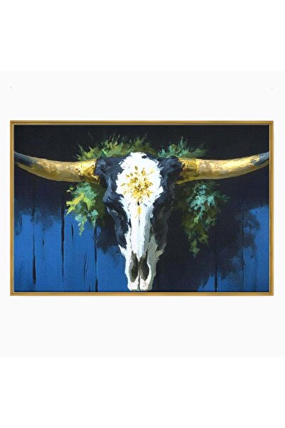 Luxcanva Tablou Canvas Calauza Noptii 120x80 cm cu Rama Auriu Calauza Noptii ...