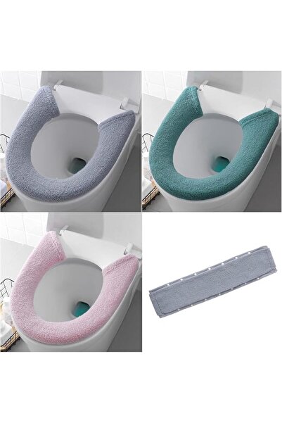 TodyJeyHo 3 pcs Soft Thicker Toilet Seat Warmer Cover,Universal Toilet Seat M...