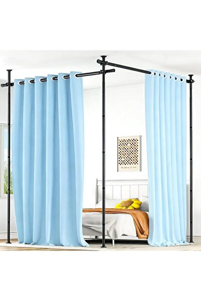 GENERAL Room Divider Curtain Rod, Heavy Duty No Drilling Room Separation Rods...