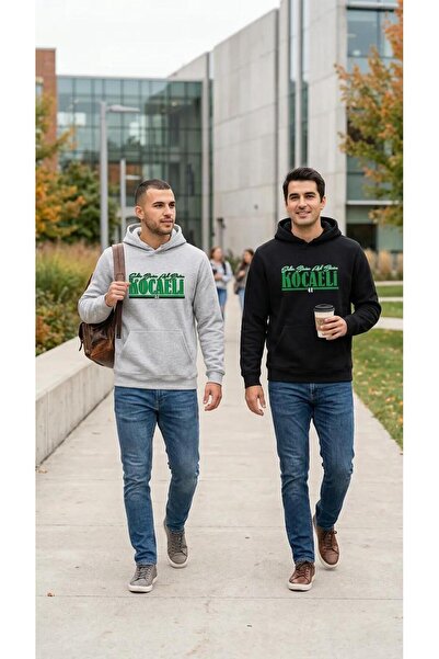SARI Kocaeli̇ Şehi̇r Bi̇zi̇m Aşk Bi̇zi̇m 3 Silk Shardonlu Hoodie Polar