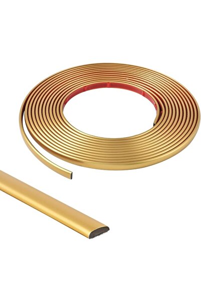 GENERAL 5M Matte Gold Flexible Moulding Trim,Self-Adhesive Decorative Edging ...