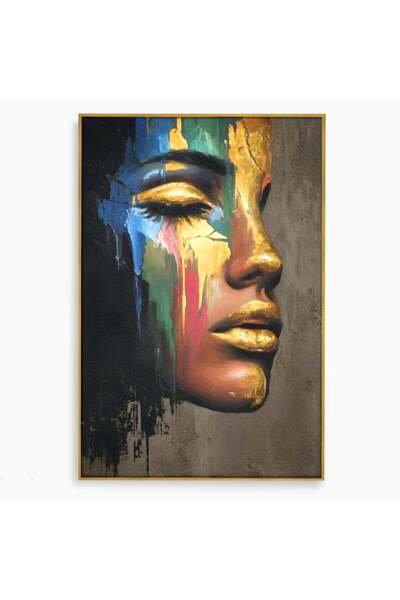 Luxcanva Tablou Canvas Lumina din Tine 40x60 cm cu Rama Auriu Lumina din Tine...