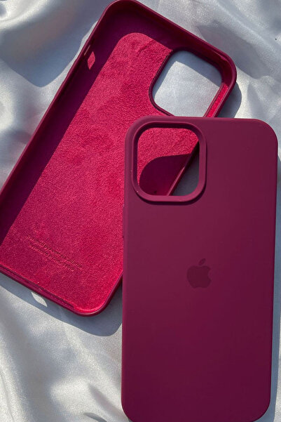 Revasser iPhone 12 için Kılıf Lansman Logolu İçi Yumuşak Kadife 12 kılıfı sil...