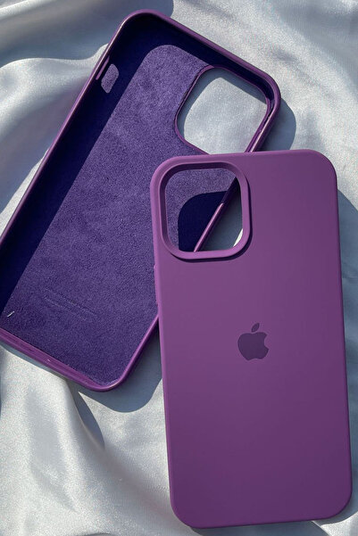 Revasser iPhone 12 için Kılıf Lansman Logolu İçi Yumuşak Kadife 12 kılıfı sil...