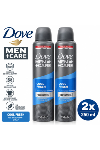 Dove 2x 250 ml Deodorant Bărbați Cool Fresh