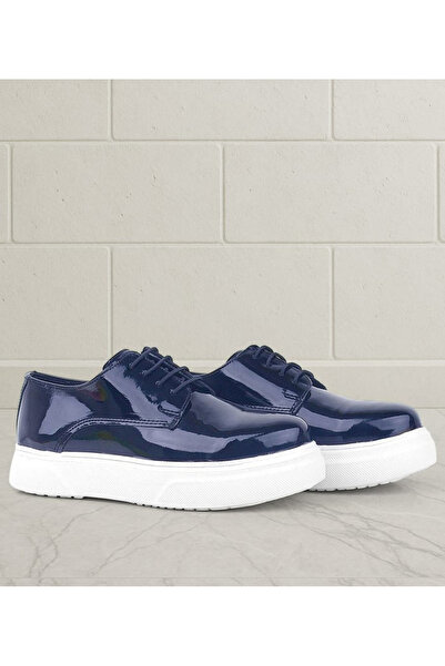 OrtopedikAL Ortropedikal Rakerplus 3024-Lr-B Navy Blue Patent Leather White T...