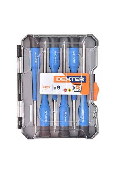 DEXTER JACKSON Dexter Precision Screwdriver Set of 6 - Heavy Duty Steel