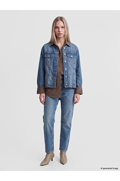 LC Waikiki Vizyon New Season Indigo Straight Fit Women's Jean Trousers