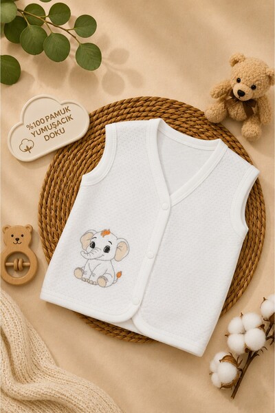 Kindo Baby Quilted Combed Cotton Anti-Sweat Vest