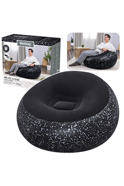 BESTWAY Scaun gonflabil negru 75153