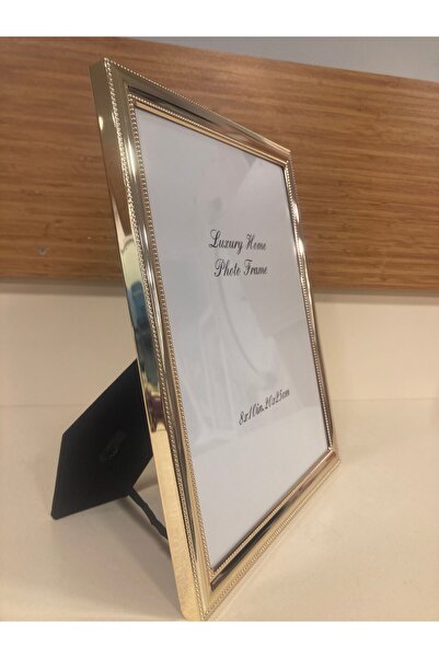 PLUS HOME ÇERÇEVE RESİM METAL PİRİNÇ MODEL ÇİFT KENARLI RENK ALTIN BÜYÜKBOY EBAT 20X25 CM