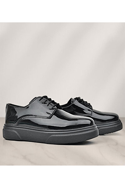 OrtopedikAL Ortropedikal Rakerplus 3024-Srs-Deri Black Patent Leather Black T...