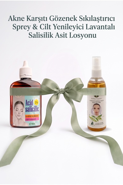 Akne Karşıtı Gözenek Sıkılaştırıcı Sprey & Cilt Yenileyici Lavantalı Salisilik Asit Losyonu