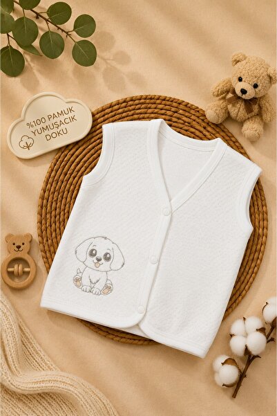 Kindo Baby Quilted Combed Cotton Anti-Sweat Vest