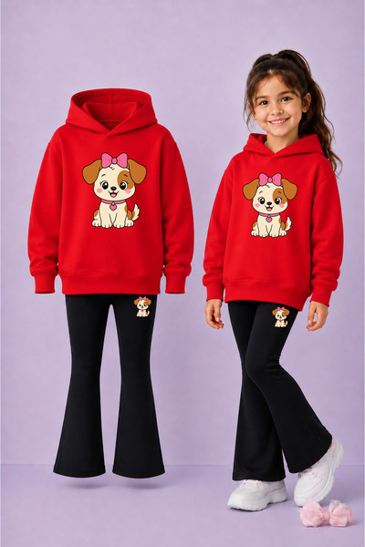 LORVEX Sweatshirt - Spanish Leggings Set Girls' Winter Top and Bottom Set
