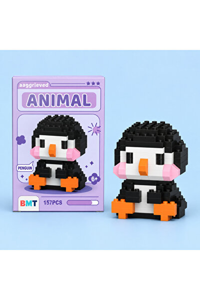 BMT TOYS Penguen Model Karakter Figürü Brıcks 3D Yapı Oyuncakları - 157 Parça