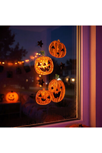 Alista Home Σετ διακοσμητικών τζελ παραθύρων για το Halloween, 15 x 25 εκ., 6...