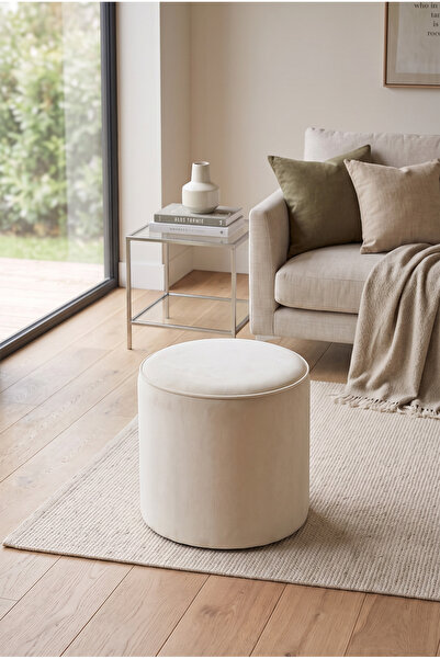 Forte Home Moon Yuvarlak Puf