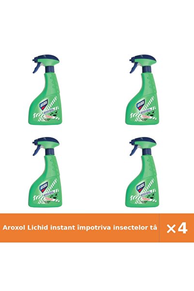 Aroxol Lichid instant împotriva insectelor târâtoare, set 4 bucăți
