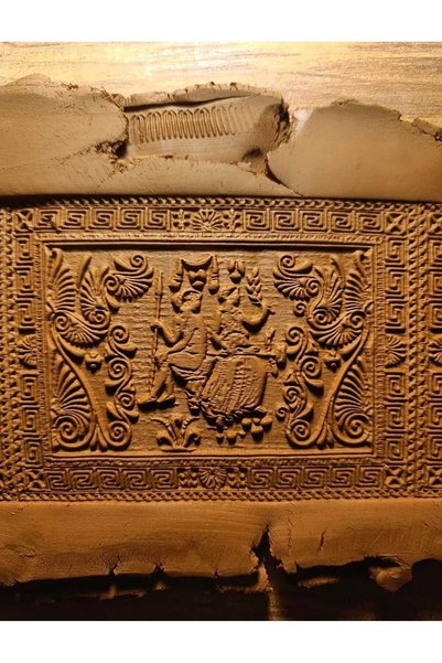 Enbceramic 12 CM SERAMİK POLİMER KİL KALIP DOKU RULOSU DESEN OKLAVASI