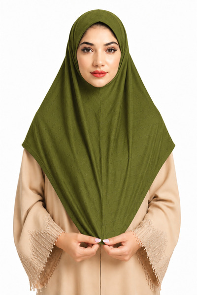 Linda Hijab Linda One Piece Hijab for Women –Printed Mesh Fabric Islamic Hija...