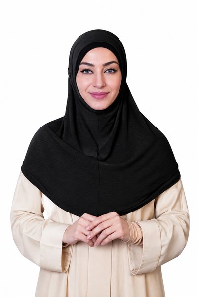 Linda Hijab for Women – Elegant Floral Embellished Islamic Hijab, Modest Head...