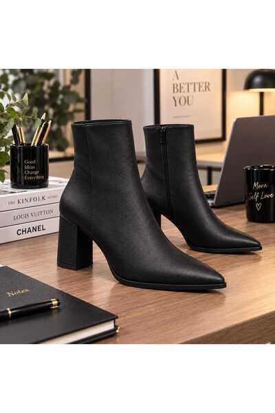 Moppy Women's Pointed Toe Stylish Heel Boots