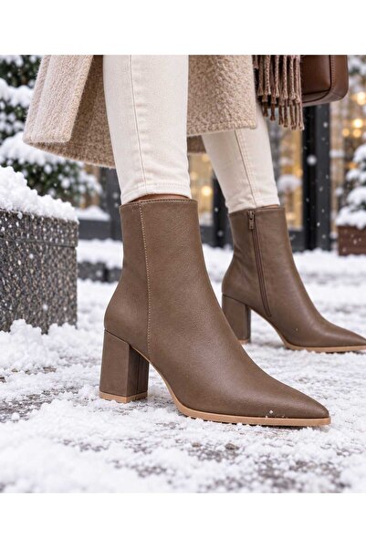 Moppy Women's Pointed Toe Stylish Heel Boots