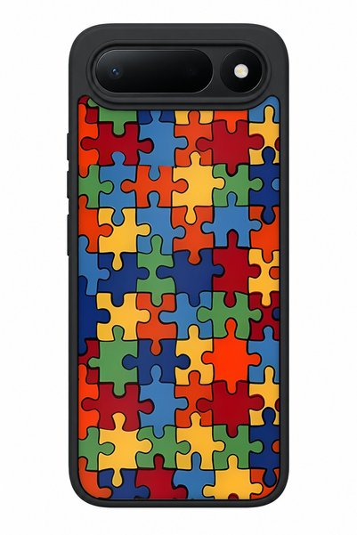 TECNO Spark 50 5g Compatible Puzzle Patterned Shockproof Case with Camera Pro...