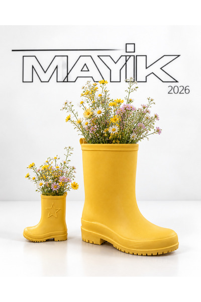 MAYİK2026 Çizme Tasarımlı Dekoratif Vazo – Büyük Boy